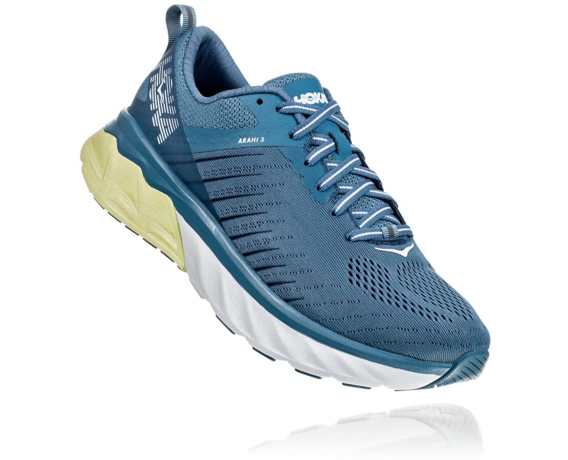 Hoka One One Arahi 3 South Africa - Womens Walking Shoes - Blue,CZLAU-7849